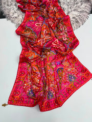 Sitara Mirror Chinon Silk Saree