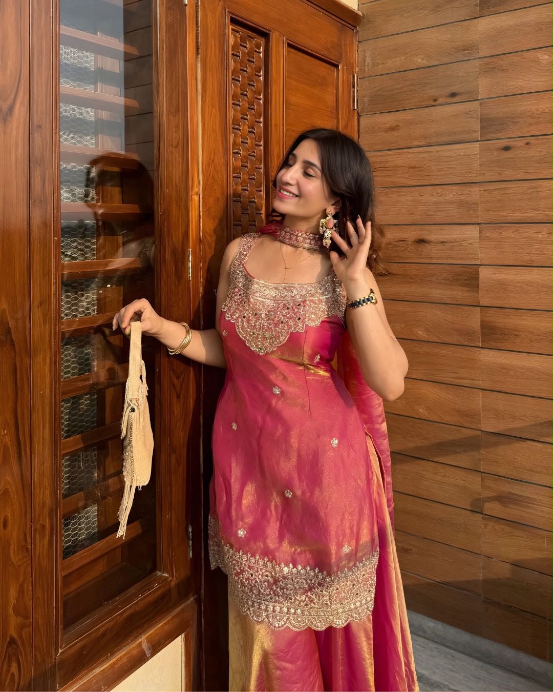 Fandy Silk Sharara Set
