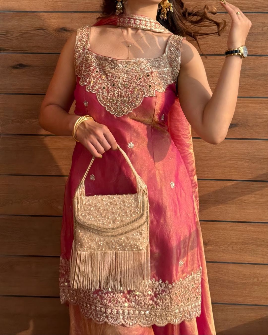Fandy Silk Sharara Set