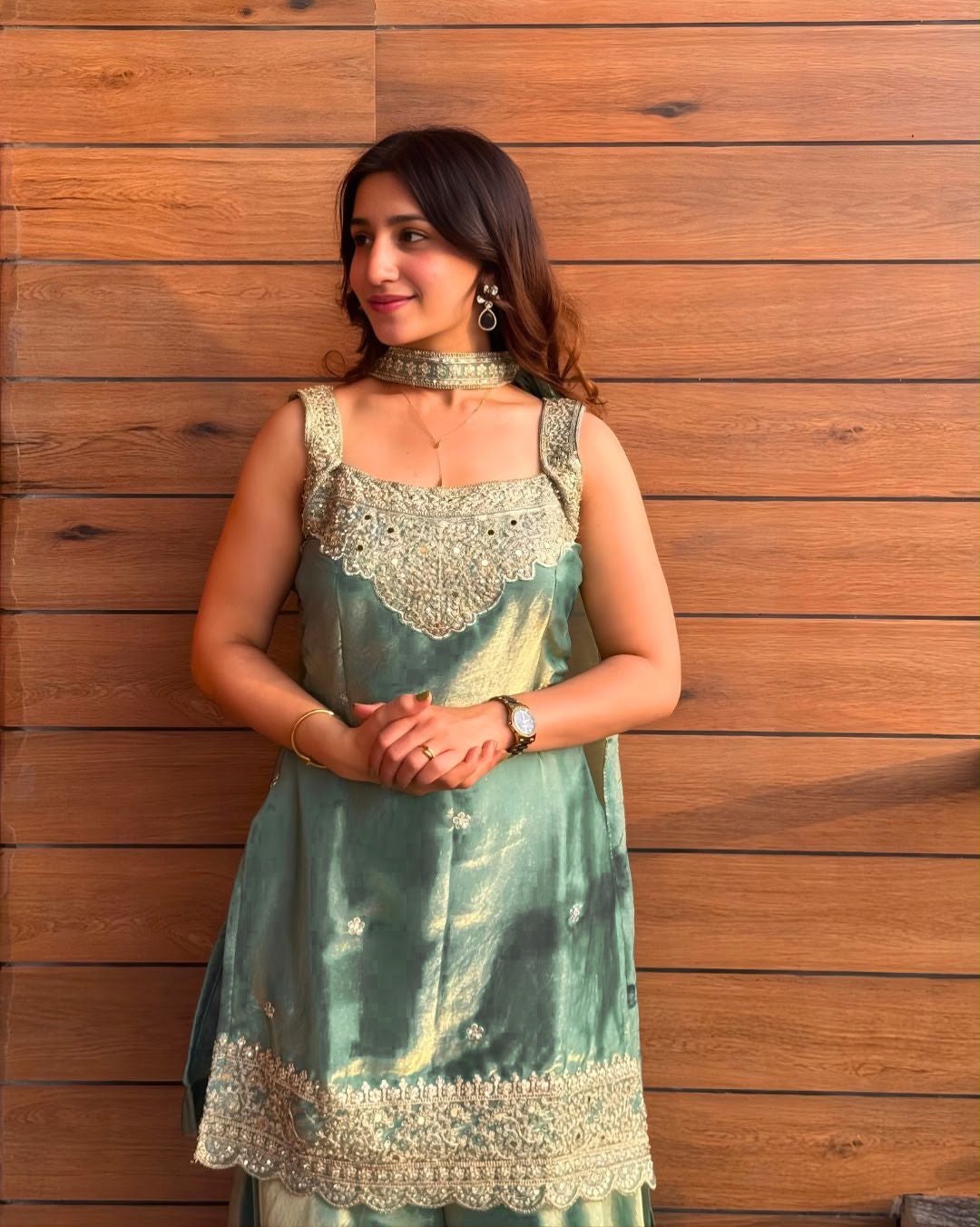 Fandy Silk Sharara Set