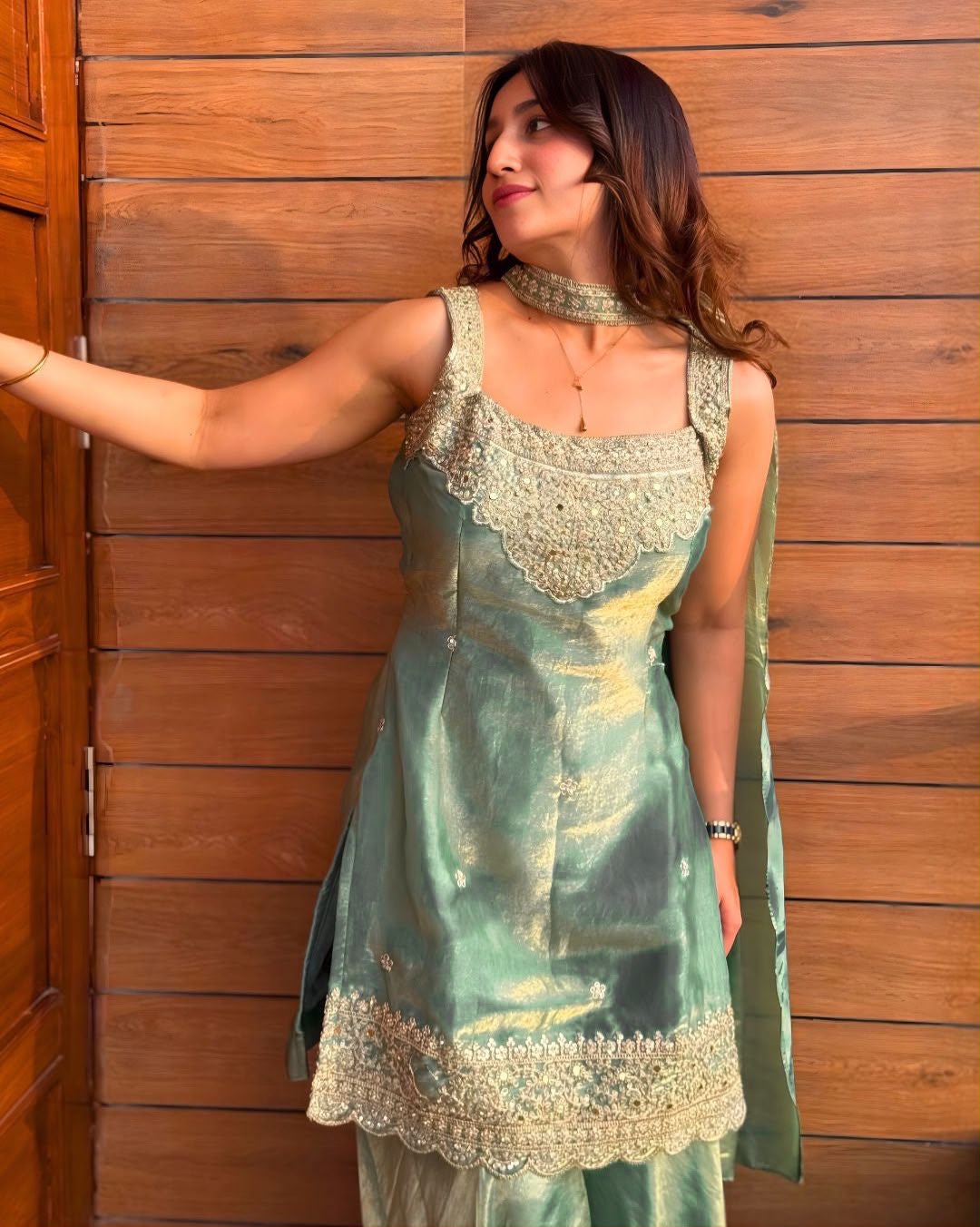 Fandy Silk Sharara Set