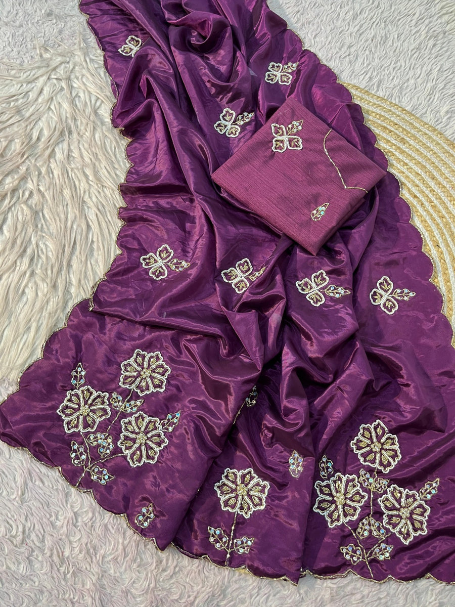 Aarya Soft Shine HO Silk Saree