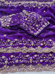 Sachi Golden Bead Space Silk Saree