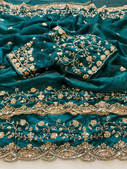 Sachi Golden Bead Space Silk Saree
