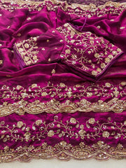 Sachi Golden Bead Space Silk Saree