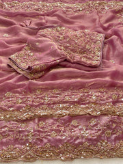 Sachi Golden Bead Space Silk Saree