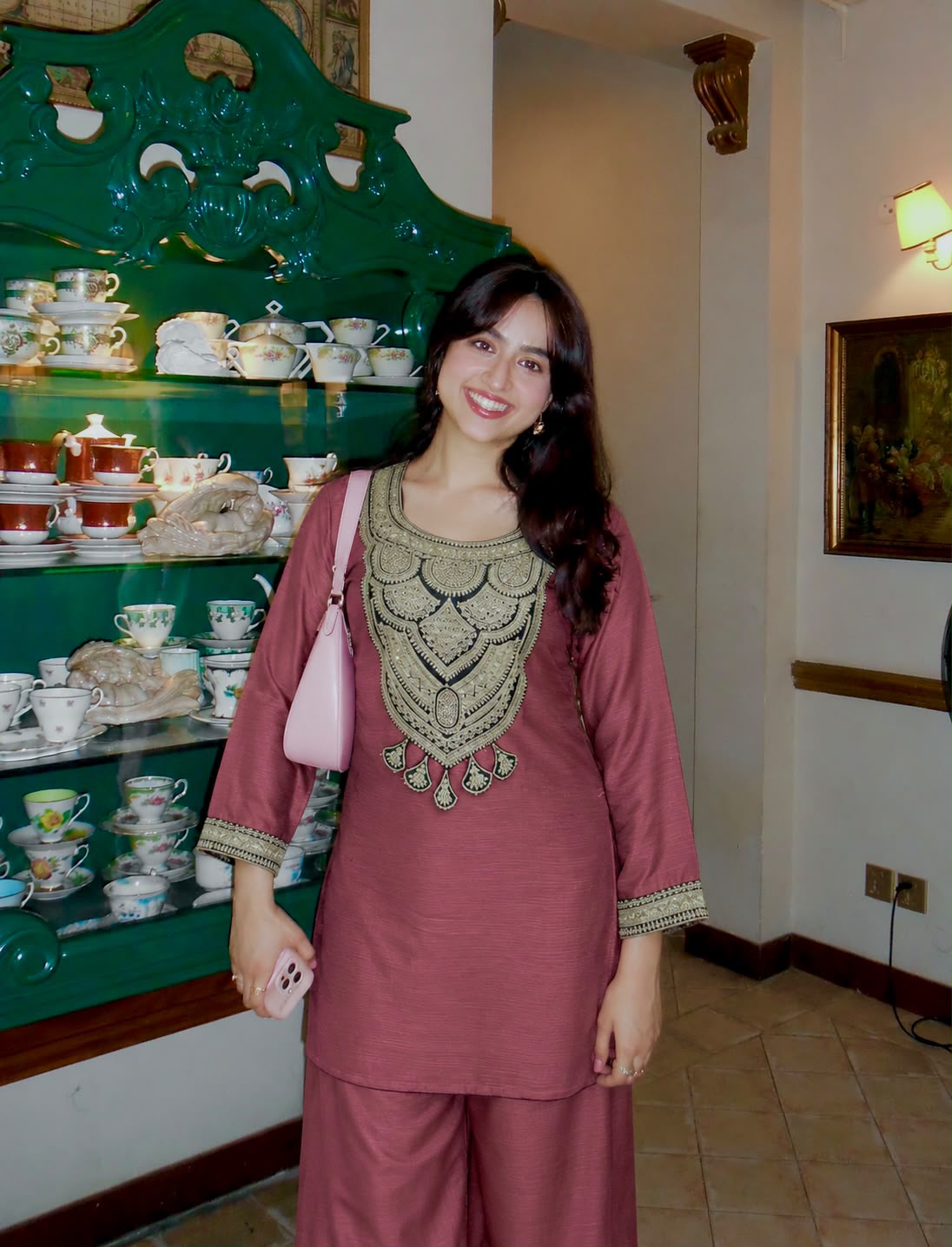 Solar Chiffon Silk Embroidered Co-Ord Set