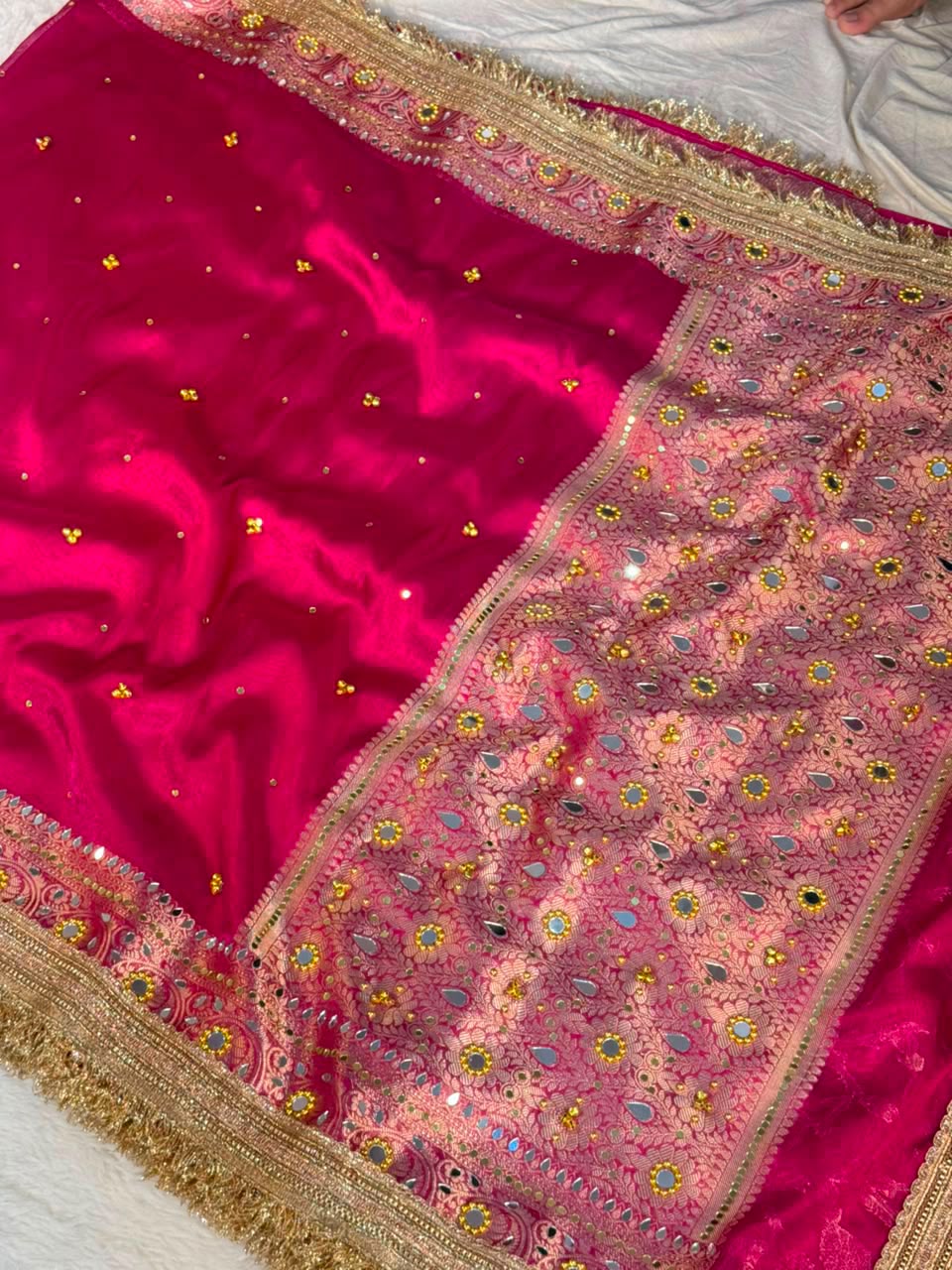 Banarasi Soft Tissue Silk Ghungru Saree